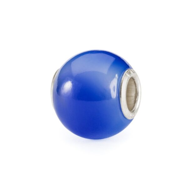 PERLE : AGATE BLEUE RONDE