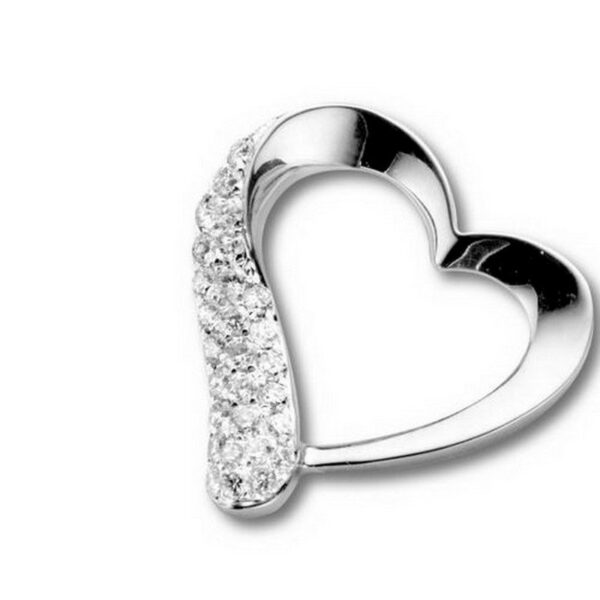 PENDENTIF OR BLANC DIAM