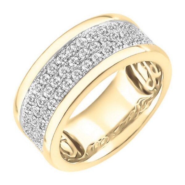 BAGUE OR BICOLORE DIAM