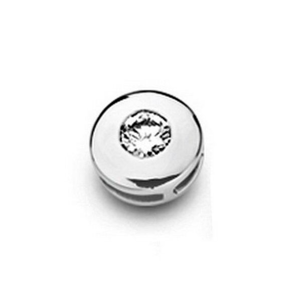 PENDENTIF OR BLANC DIAM