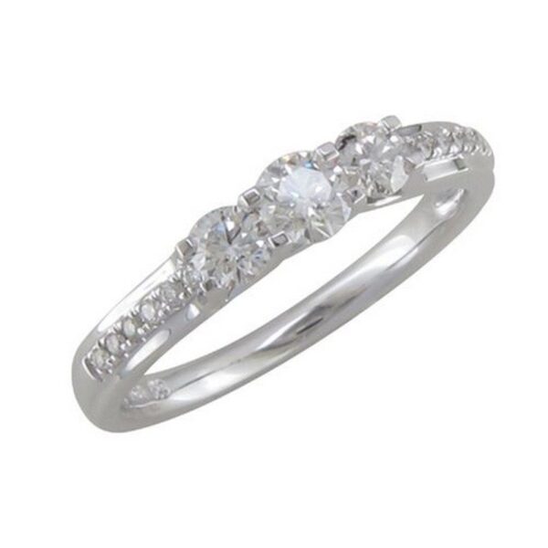 BAGUE OR BLANC