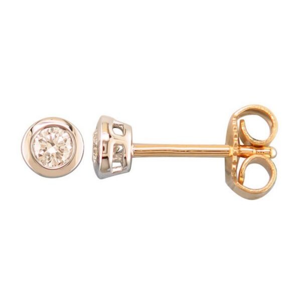 BOUCLES OR BLANC DIAM